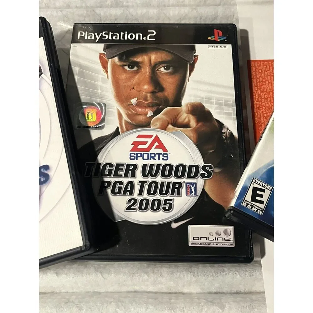 Tiger Woods PGA Tour PS2 Sony PlayStation 2 Lot of 3 Games Complete 2001 03 2005